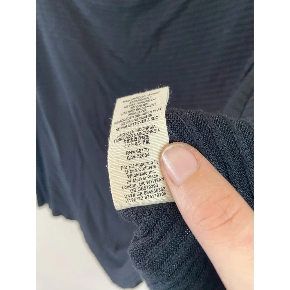 Free People We The Free Lover Rib Split Back Pullover Womens S Funnel Neck
